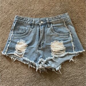 SHEIN High Waisted Jean Shorts